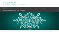 Desktop Screenshot of mininginstitute.org.uk
